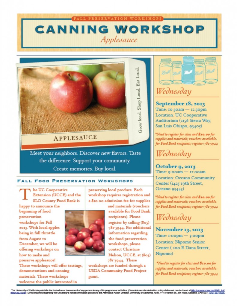 Canning Workshop-Applesauce